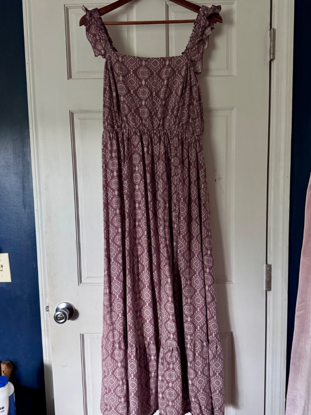 Torrid maxi challis smocked ruffle dress 2 18/20